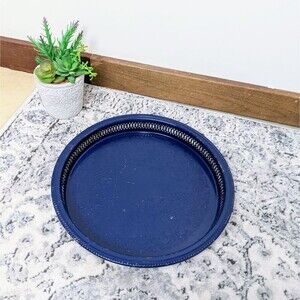 Metal Vintage Round Decorative Tray
